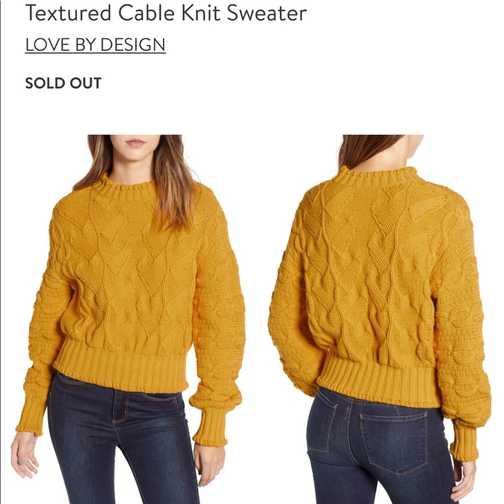 Women textured cable knit sweater